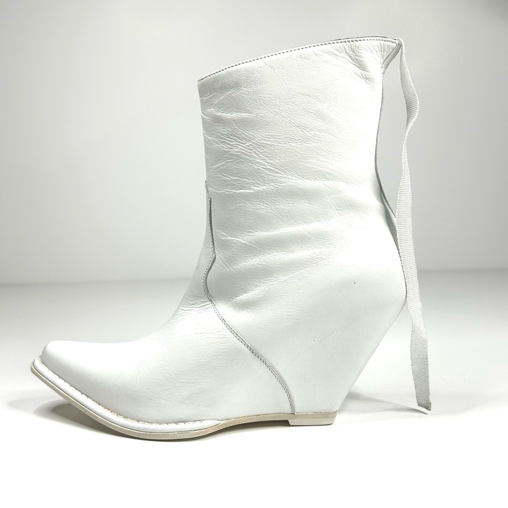 Women’s White Ankle Boots Ben Taverniti Unravel Project  Sz EU 36 or US 6…